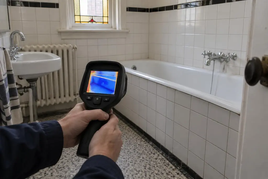 Lekdetectie Urk – onderzoek in een badkamer van een oudere woning