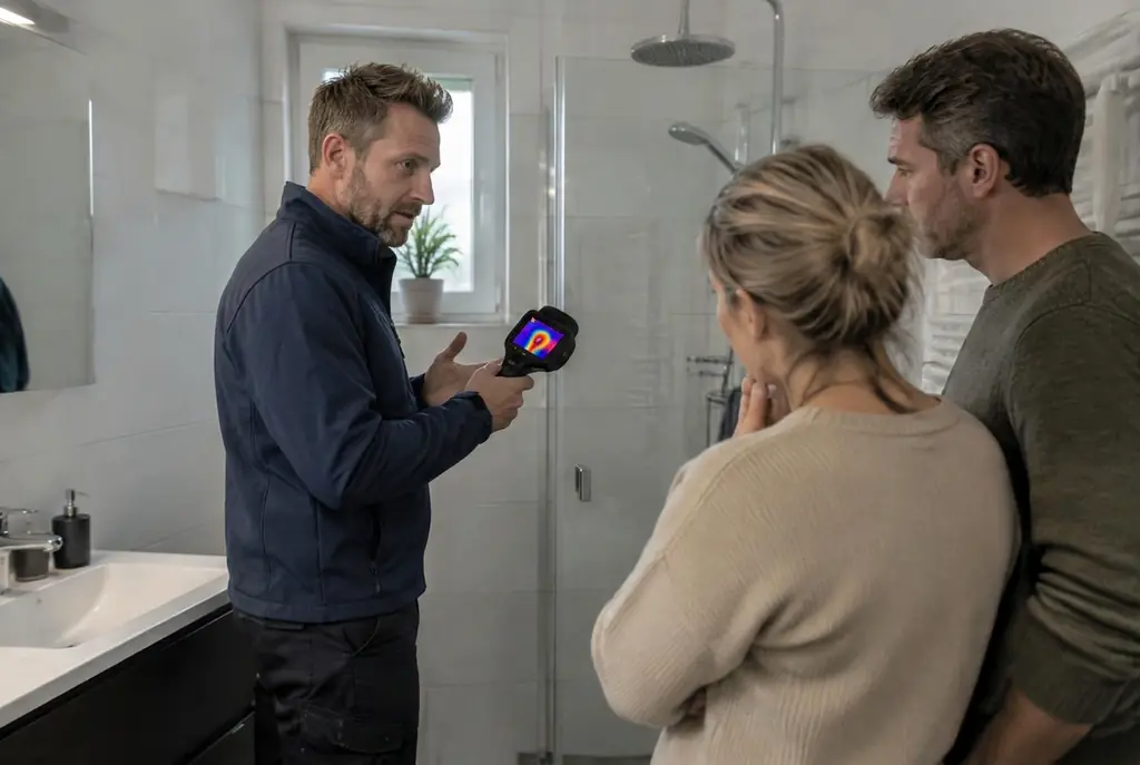 Lekdetectie Urk – specialist legt bevindingen uit aan bewoner